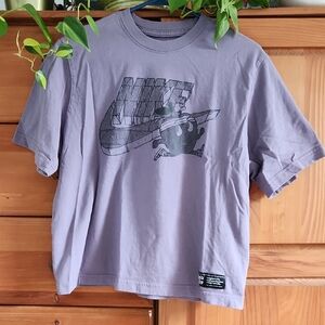 Nike Purple Short Sleeve Tee Casual Cotton Blend Size Small